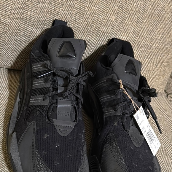 NWT Adidas Crazy BYW 2.0 Men Triple Black Basketball Sneaker/Shoe GX0043 Size 19 - Picture 8 of 16